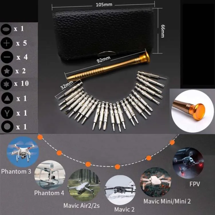 CQT Drone Repair Screwdriver Set For DJI Mavic3 / Mini / Mini 2 / Air2 / Air2S / FPV / Phantom3 / 4 / Mini3 / 4Pro