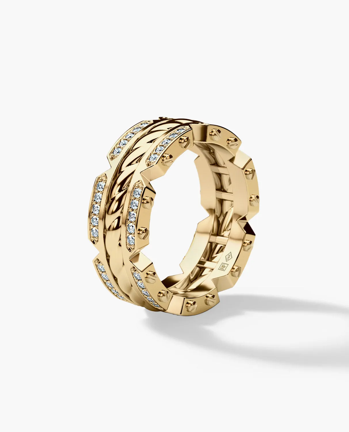 CRISSON Gold Ring with 0.70ct Diamonds