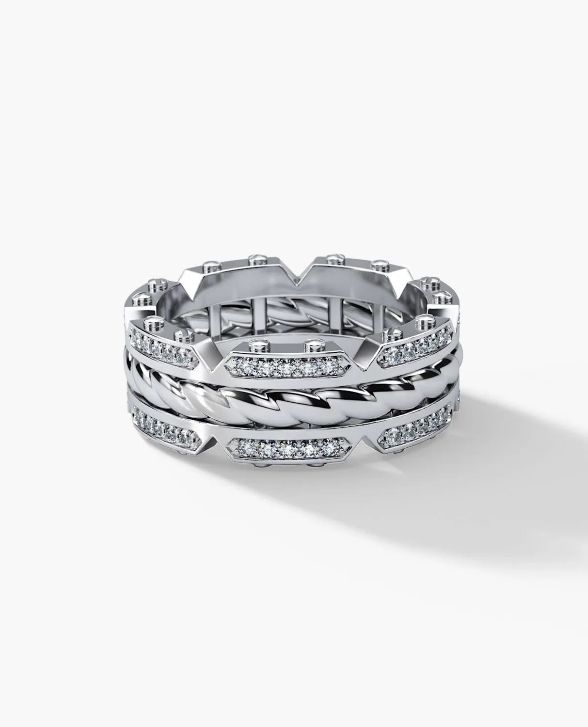 CRISSON Gold Ring with 0.70ct Diamonds