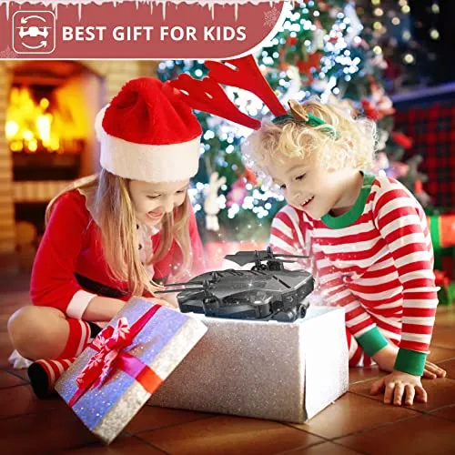 DEERC D20 Mini Drone for Kids with 720P HD FPV Camera Remote Control Toys Gifts for Boys Girls with Altitude Hold, Headless Mode, One Key Start Speed Adjustment, 3D Flips 2 Batteries, Silver