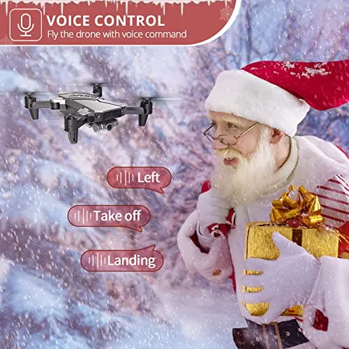 DEERC D20 Mini Drone for Kids with 720P HD FPV Camera Remote Control Toys Gifts for Boys Girls with Altitude Hold, Headless Mode, One Key Start Speed Adjustment, 3D Flips 2 Batteries, Silver