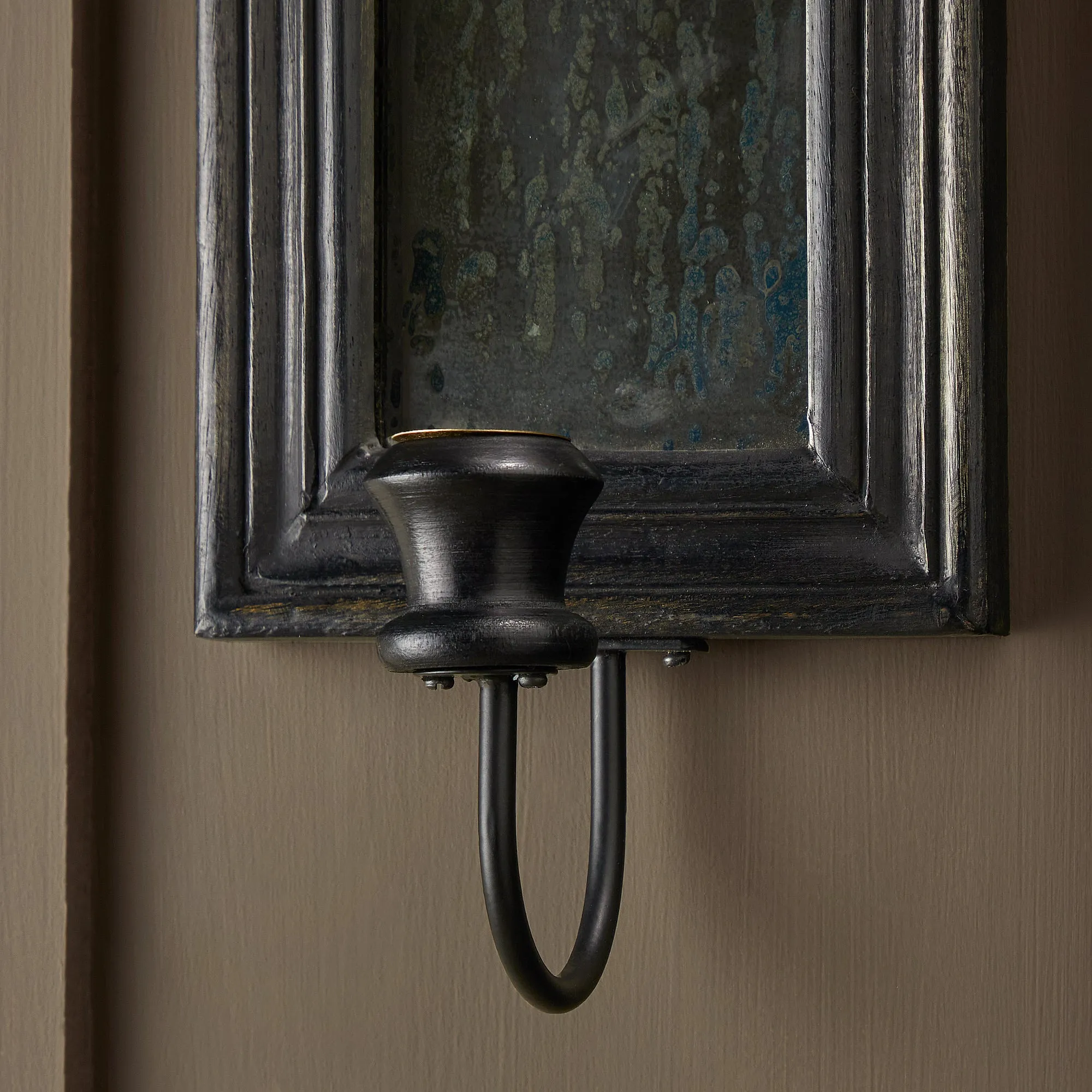 Degas wall mounted candle holder in ebony