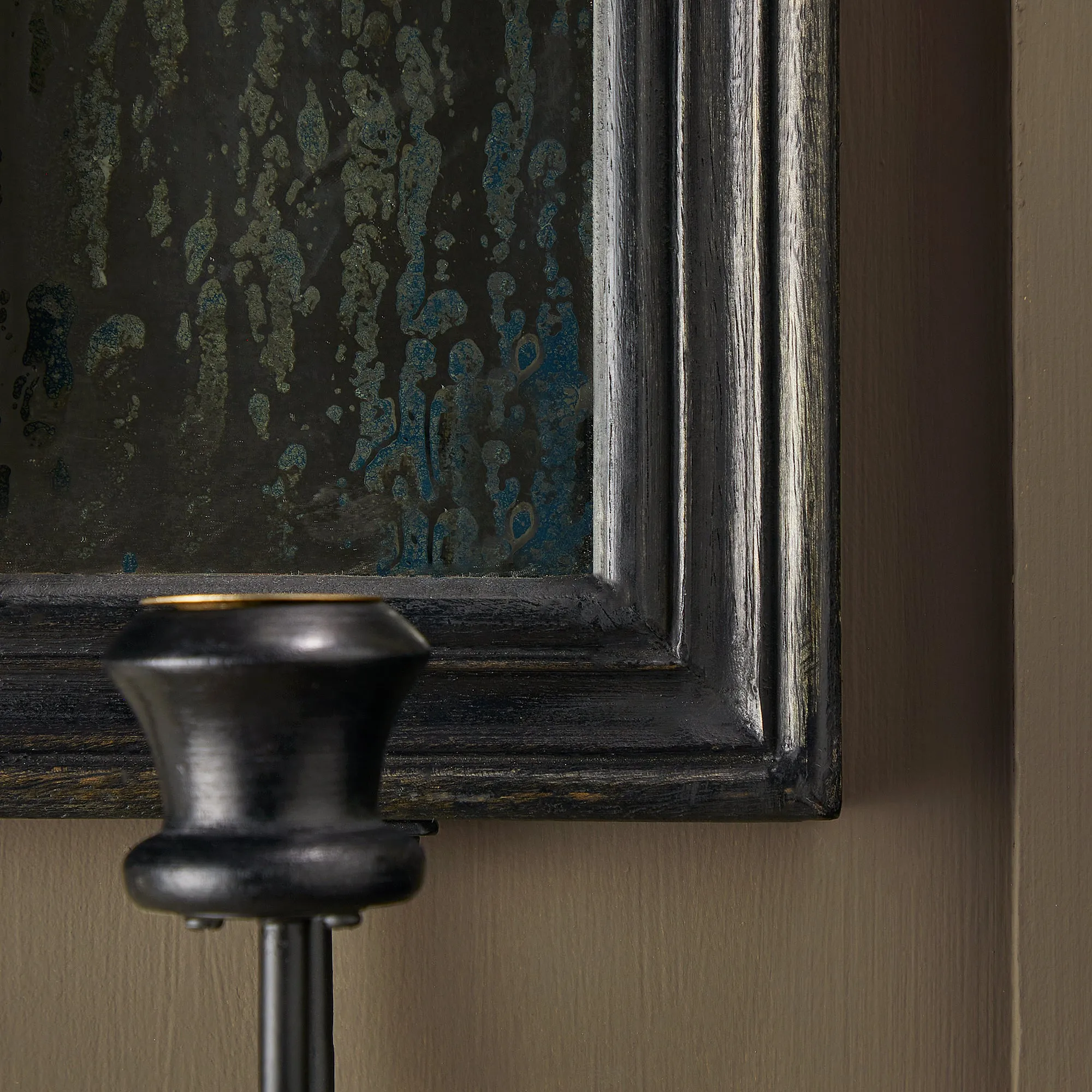 Degas wall mounted candle holder in ebony