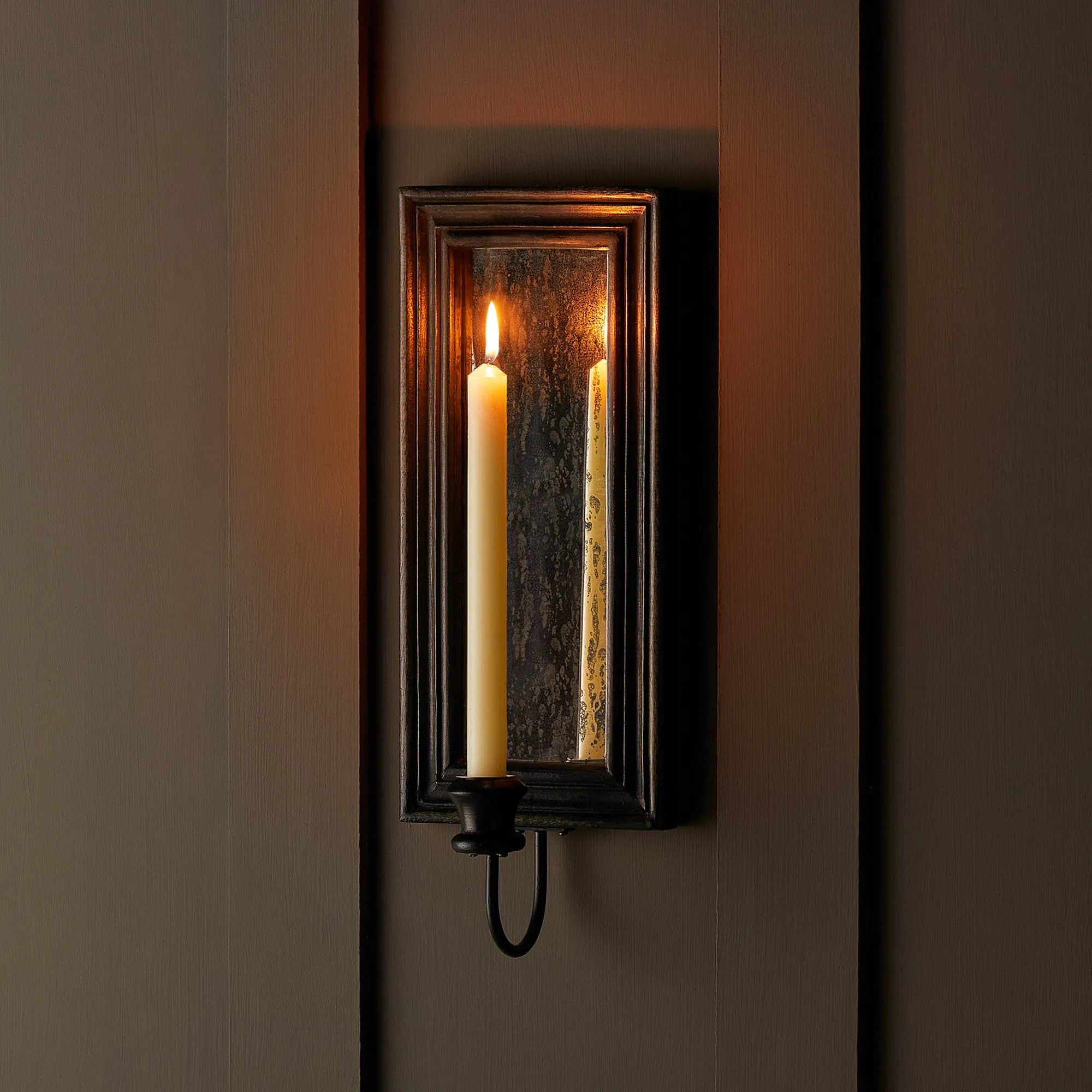 Degas wall mounted candle holder in ebony