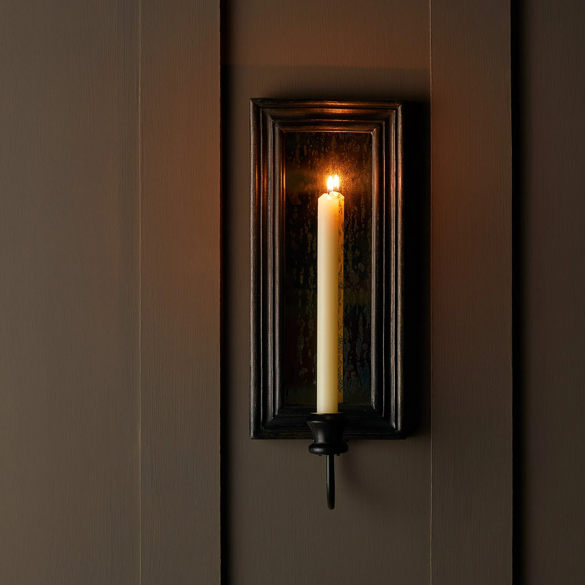 Degas wall mounted candle holder in ebony