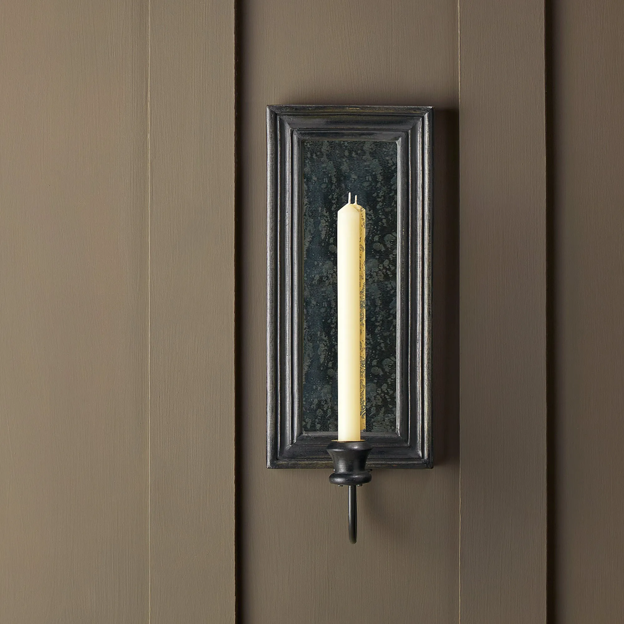 Degas wall mounted candle holder in ebony
