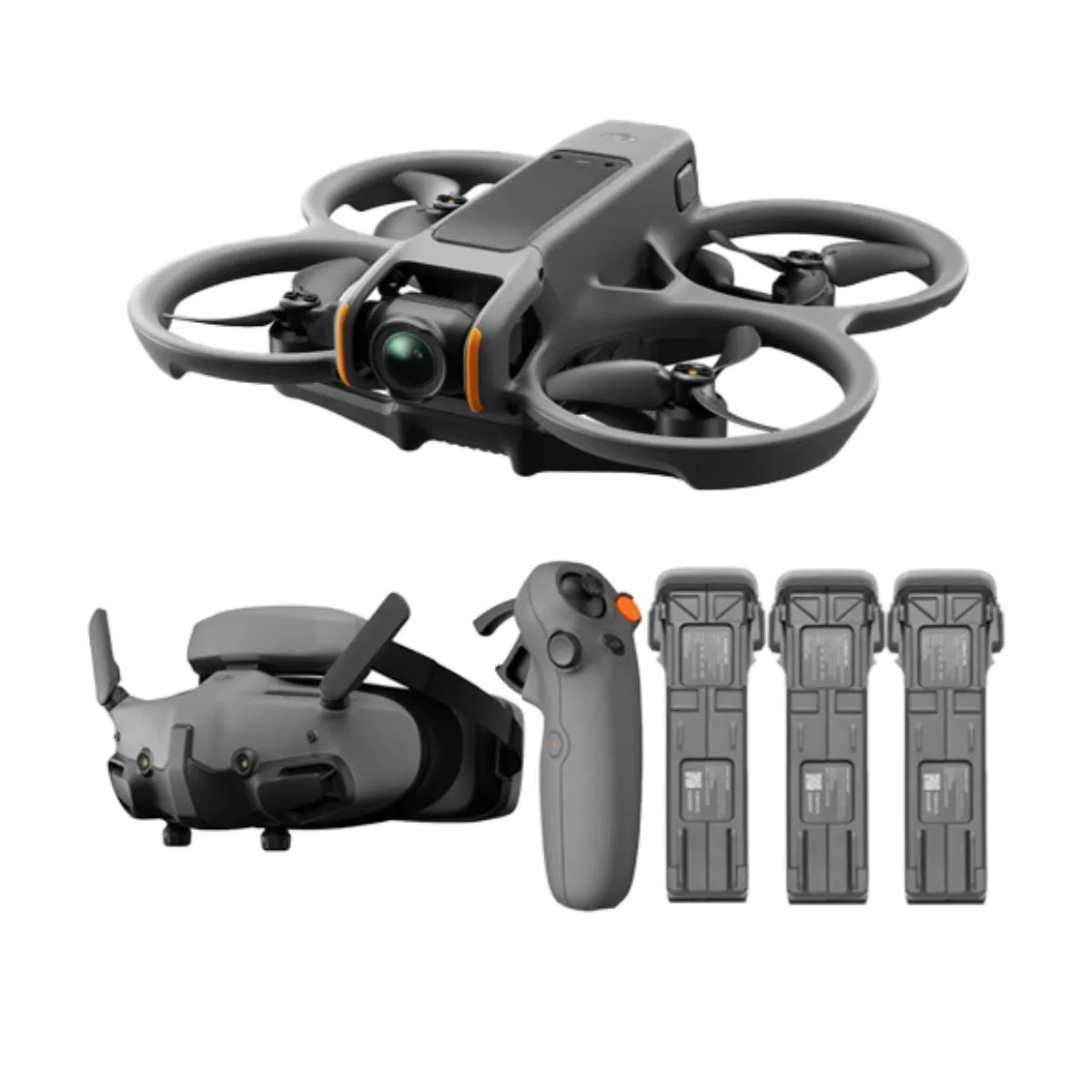 DJI AVATA 2 Fly More Combo (Single / Three Battery) 4K 60fps 46GB FPV Immersive Drone with 23 Minutes Max Flight Time, DJI O4 13Km Max Video Transmission, Easy ACRO, RTH, Turtle Mode and RockSteady / HorizonSteady Stabilization