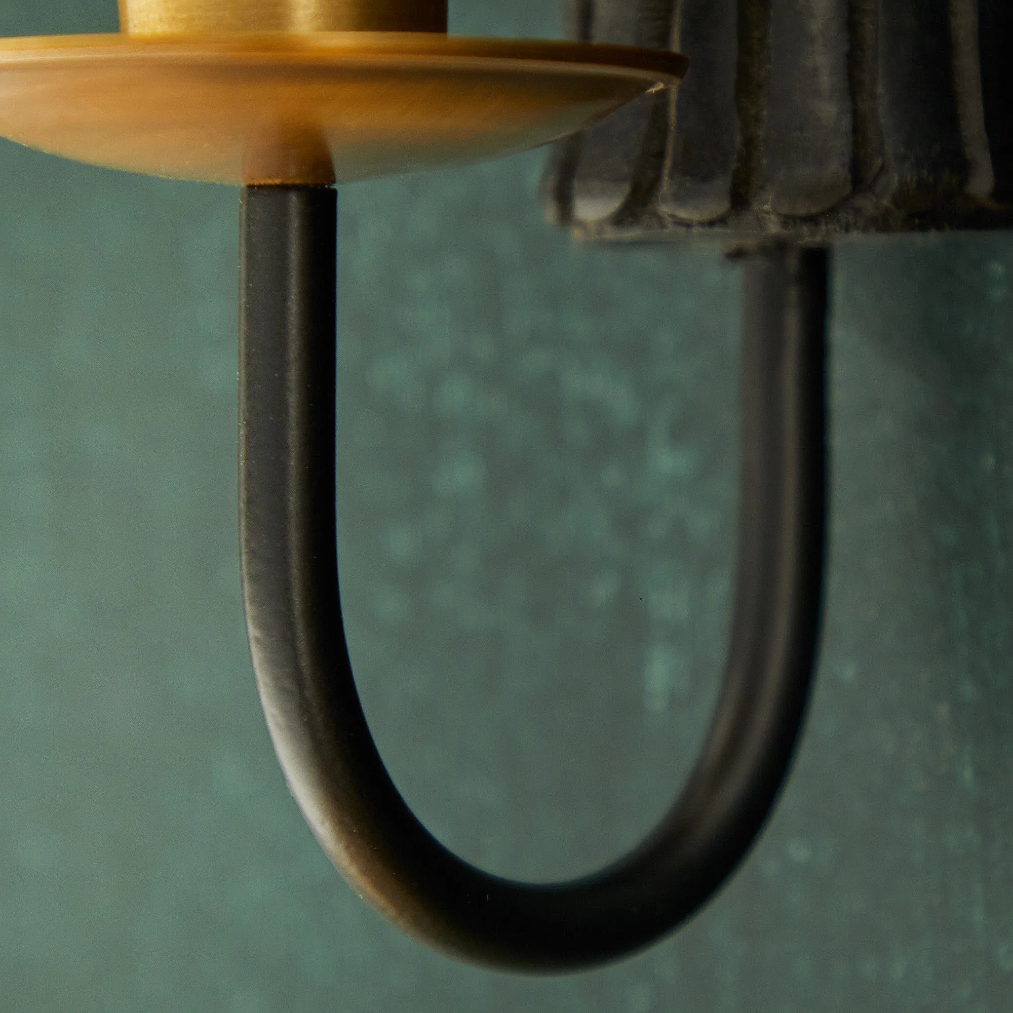 Dracool wall mounted candle holder in Ebony wood