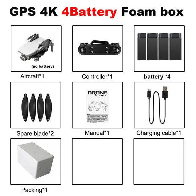 Drones Vimillo S3 4K GPS Drone With Camera 4K Professional 5G WiFi Dron Brushless 25mins Distance 1km Professional Rc Quadcopter PK EX5