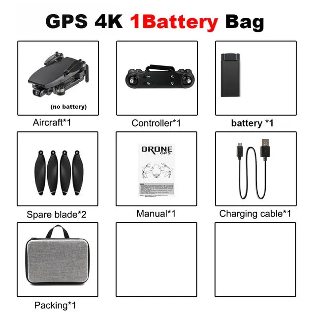 Drones Vimillo S3 4K GPS Drone With Camera 4K Professional 5G WiFi Dron Brushless 25mins Distance 1km Professional Rc Quadcopter PK EX5