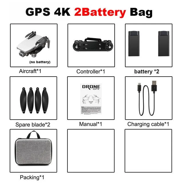 Drones Vimillo S3 4K GPS Drone With Camera 4K Professional 5G WiFi Dron Brushless 25mins Distance 1km Professional Rc Quadcopter PK EX5