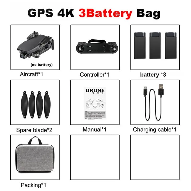 Drones Vimillo S3 4K GPS Drone With Camera 4K Professional 5G WiFi Dron Brushless 25mins Distance 1km Professional Rc Quadcopter PK EX5
