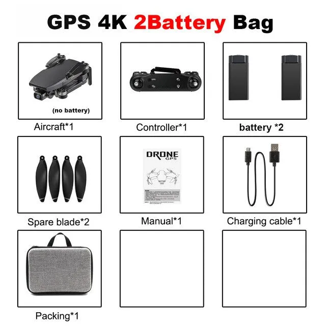Drones Vimillo S3 4K GPS Drone With Camera 4K Professional 5G WiFi Dron Brushless 25mins Distance 1km Professional Rc Quadcopter PK EX5
