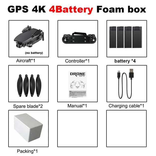 Drones Vimillo S3 4K GPS Drone With Camera 4K Professional 5G WiFi Dron Brushless 25mins Distance 1km Professional Rc Quadcopter PK EX5