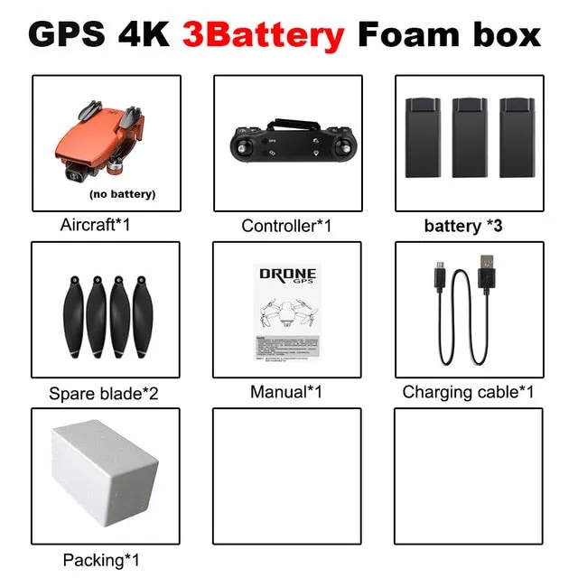 Drones Vimillo S3 4K GPS Drone With Camera 4K Professional 5G WiFi Dron Brushless 25mins Distance 1km Professional Rc Quadcopter PK EX5