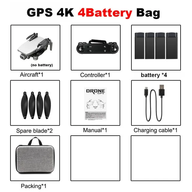 Drones Vimillo S3 4K GPS Drone With Camera 4K Professional 5G WiFi Dron Brushless 25mins Distance 1km Professional Rc Quadcopter PK EX5
