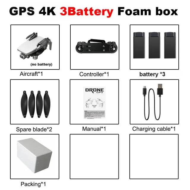Drones Vimillo S3 4K GPS Drone With Camera 4K Professional 5G WiFi Dron Brushless 25mins Distance 1km Professional Rc Quadcopter PK EX5