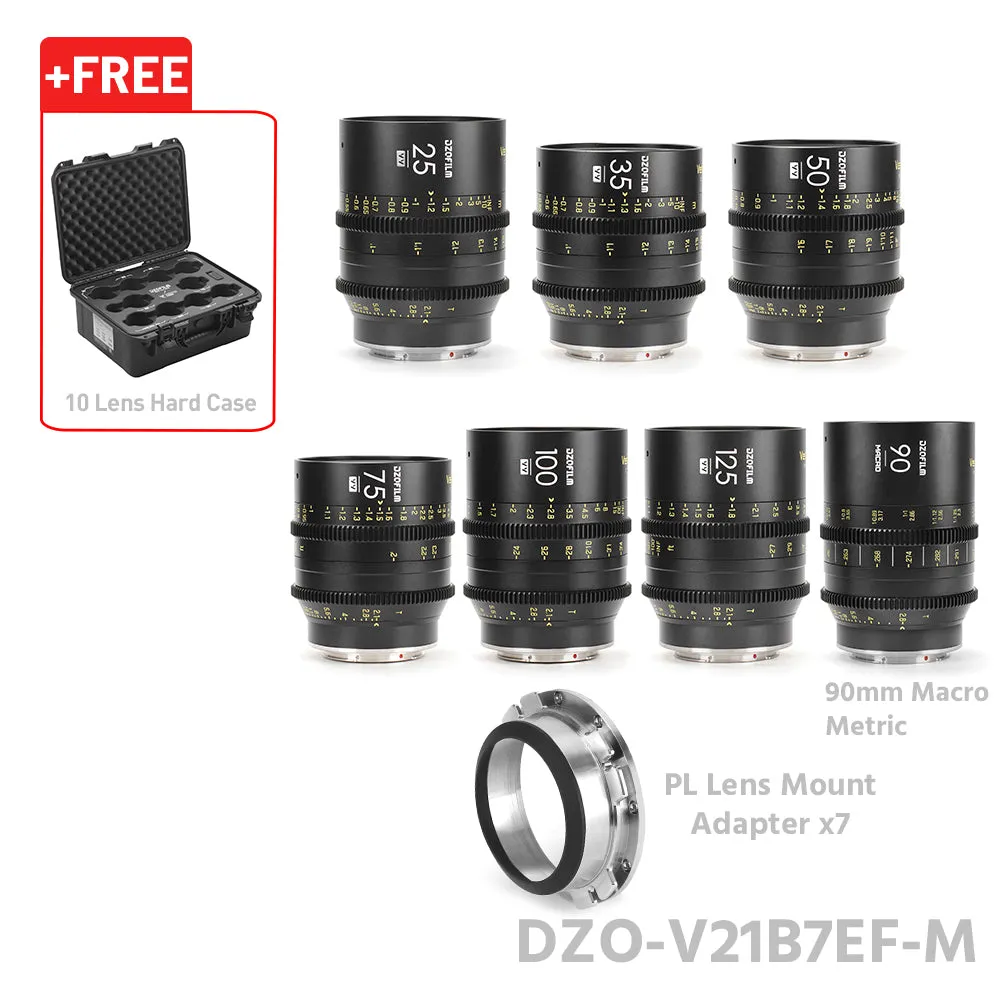 DZOFILM VESPID Prime Full Frame Cinema 7 Lens Set PL&EF interchangeable Mount