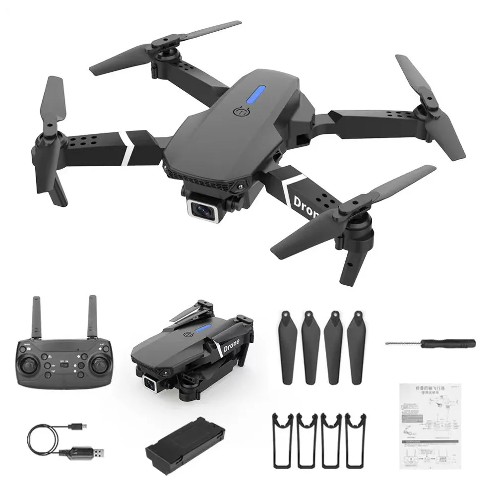 E99 Black Dual Camera Drone   4K HD Aerial Photography & Advanced Flight Features