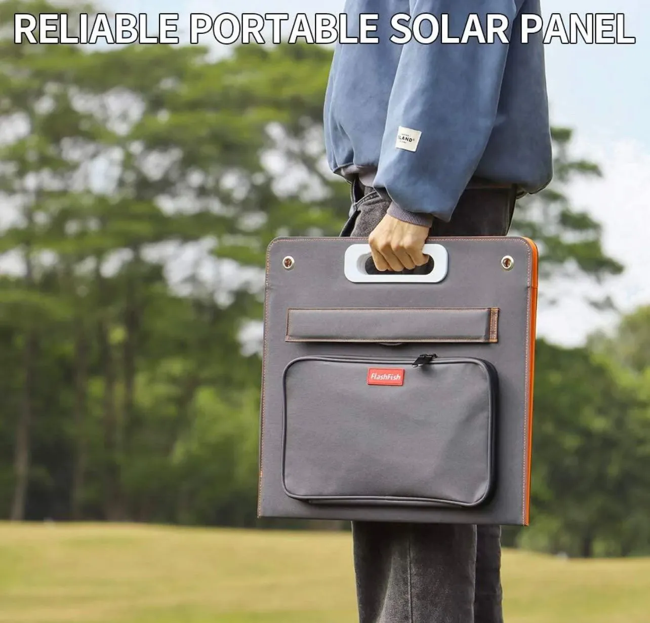 Flashfish E200 Portable Power Station With 60W/18V Foldable Solar Panel