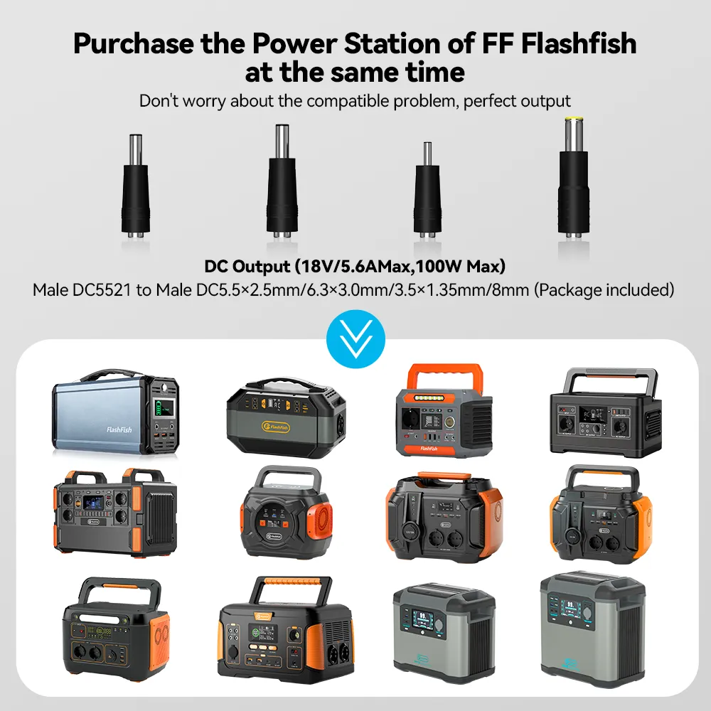 Flashfish P60   TSP100 Solar Generator Kit丨560W 520Wh   100W Solar Panel