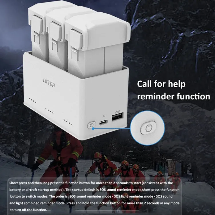 For DJI Mini 4 Pro / Mini 3 Pro Drone LKTOP 37W Two Way Charging Hub