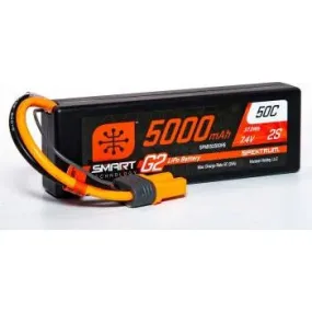 G2 SMART LiPo 5000mAh 2S 7.4V 50C Hardcase IC5 By SPEKTRUM
