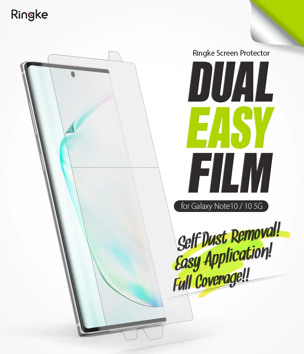 Galaxy Note 10 Screen Protector | Dual Easy Film