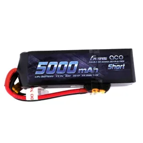 Gens Ace 11.1V 5000mAh 50C LiPo Battery Short Pack (Traxxas Plug)