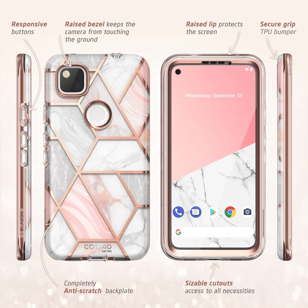 Google Pixel 4a Cosmo Case - Marble Pink