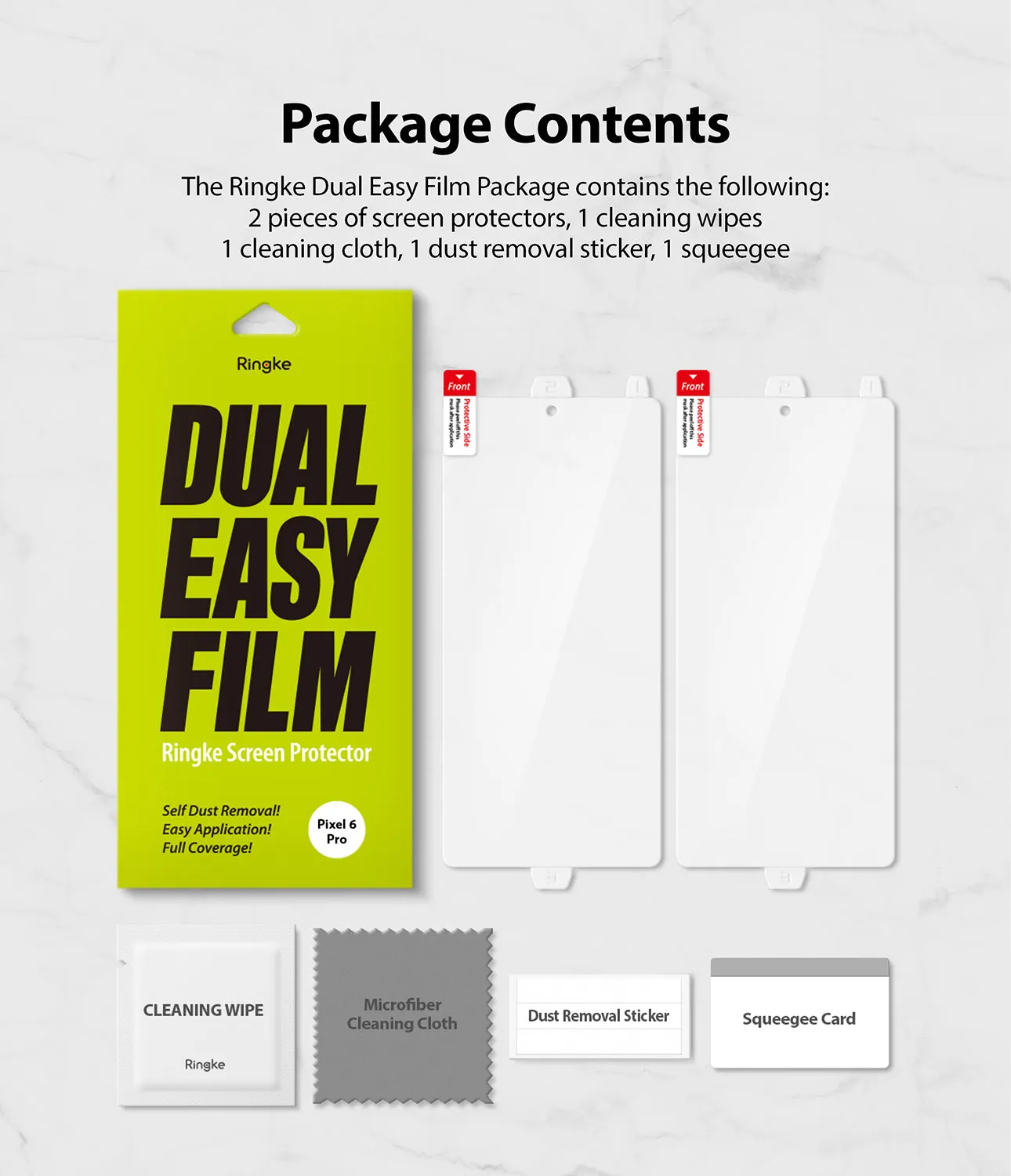 Google Pixel 6 Pro Screen Protector | Dual Easy Film
