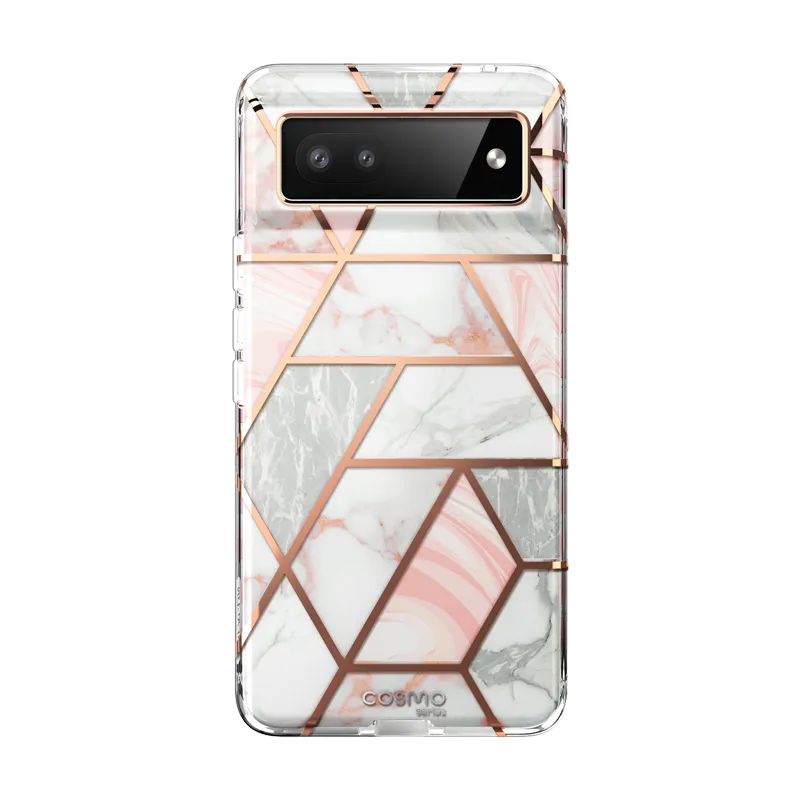 Google Pixel 6A Cosmo Case - Marble Pink