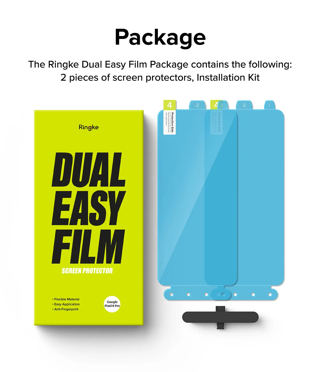 Google Pixel 8 Pro Screen Protector | Dual Easy Film