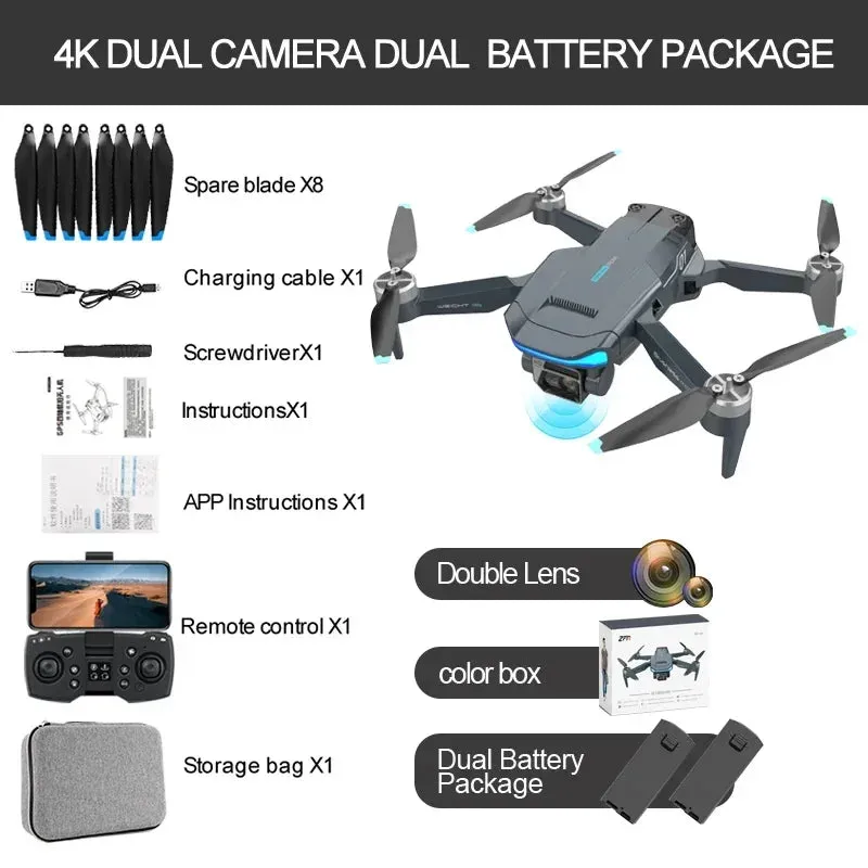 GPS Rc Drone 4K HD Dual Camera Professional 5G Aerial Photography