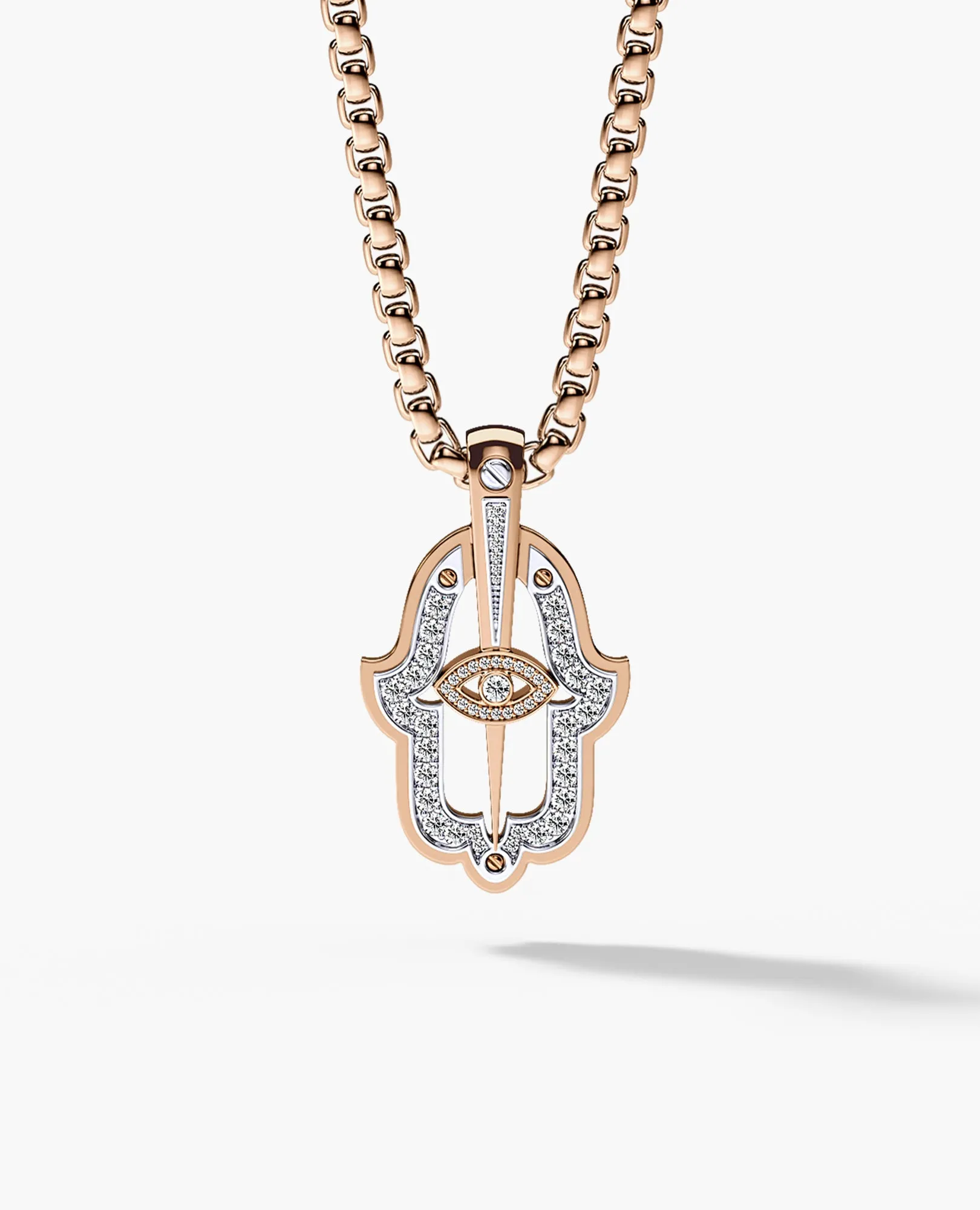 HAMSA Pendant in Gold with 0.30ct Diamonds