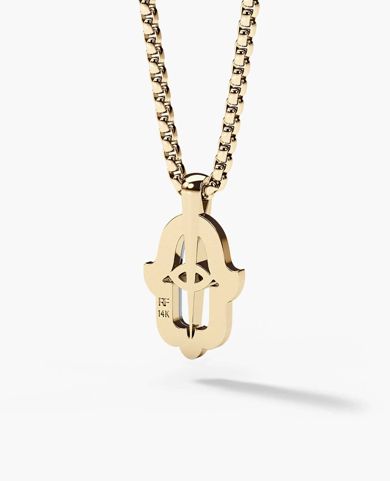 HAMSA Pendant in Gold with 0.30ct Diamonds