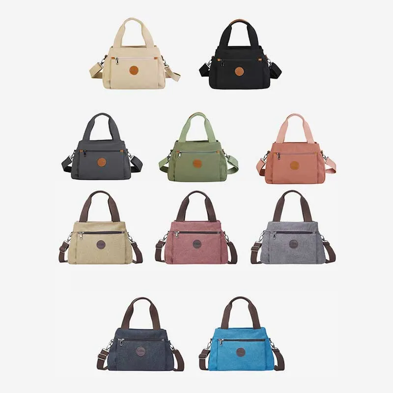 High Capacity Multi-Pocket Crossbody Handbag