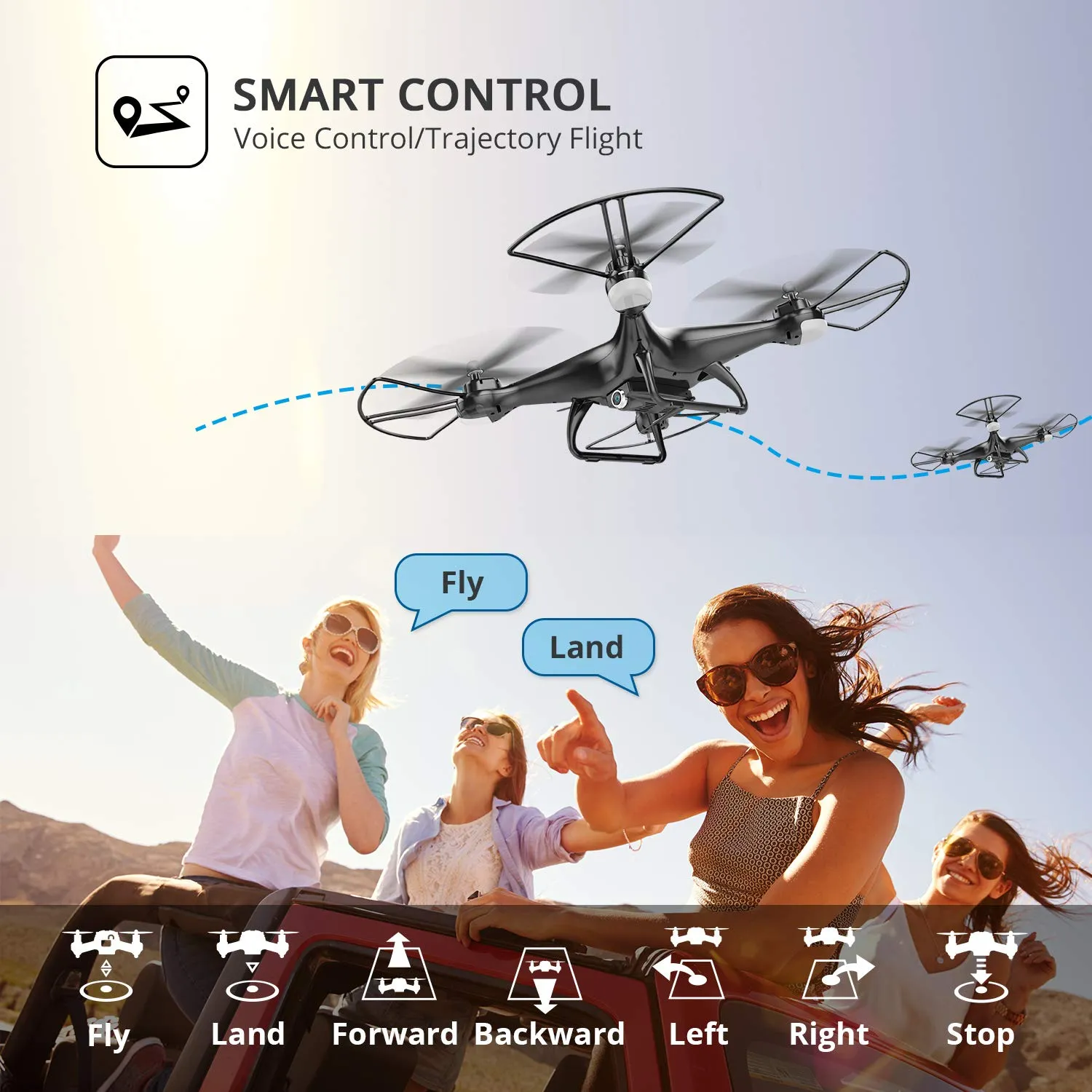 Holy Stone HS110D FPV RC Drone 1080P HD Camera Live Video 120° Quadcopter