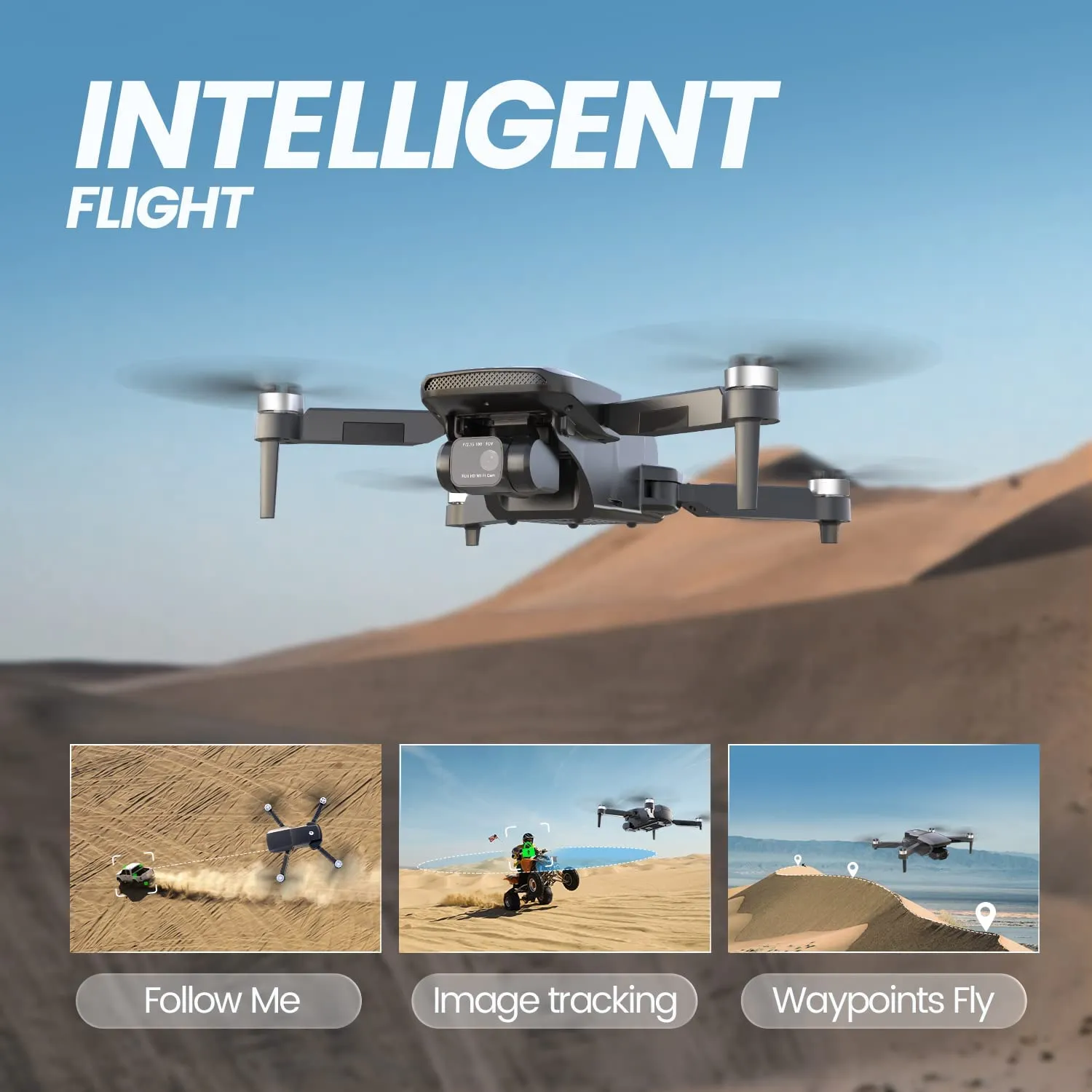 Holy Stone HS360 Foldable FPV GPS Drone with 4K Rock Steady Camera RC Quadcopter