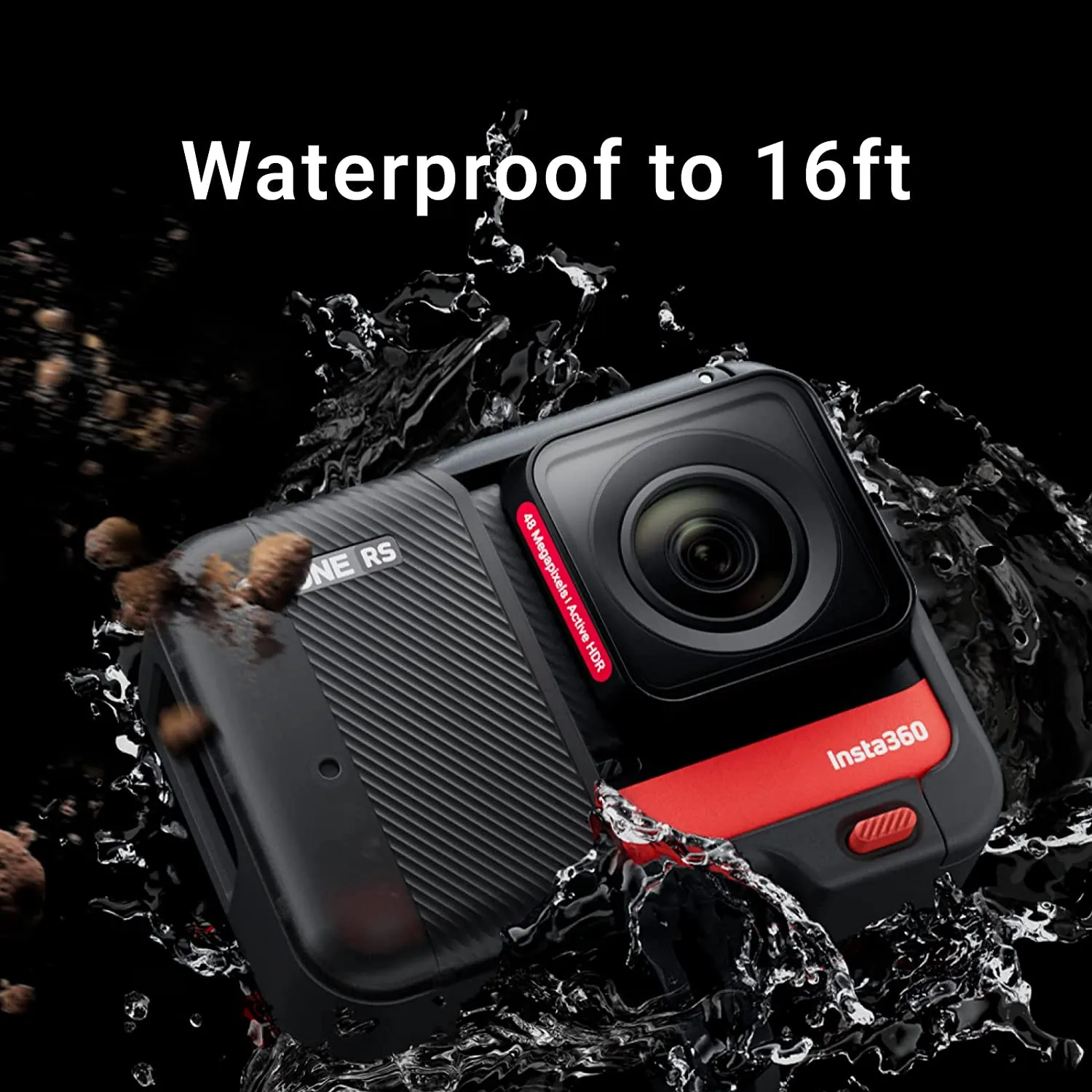 Insta360 ONE RS 4K Edition – Waterproof 4K 60fps Action Camera, 48MP Photos