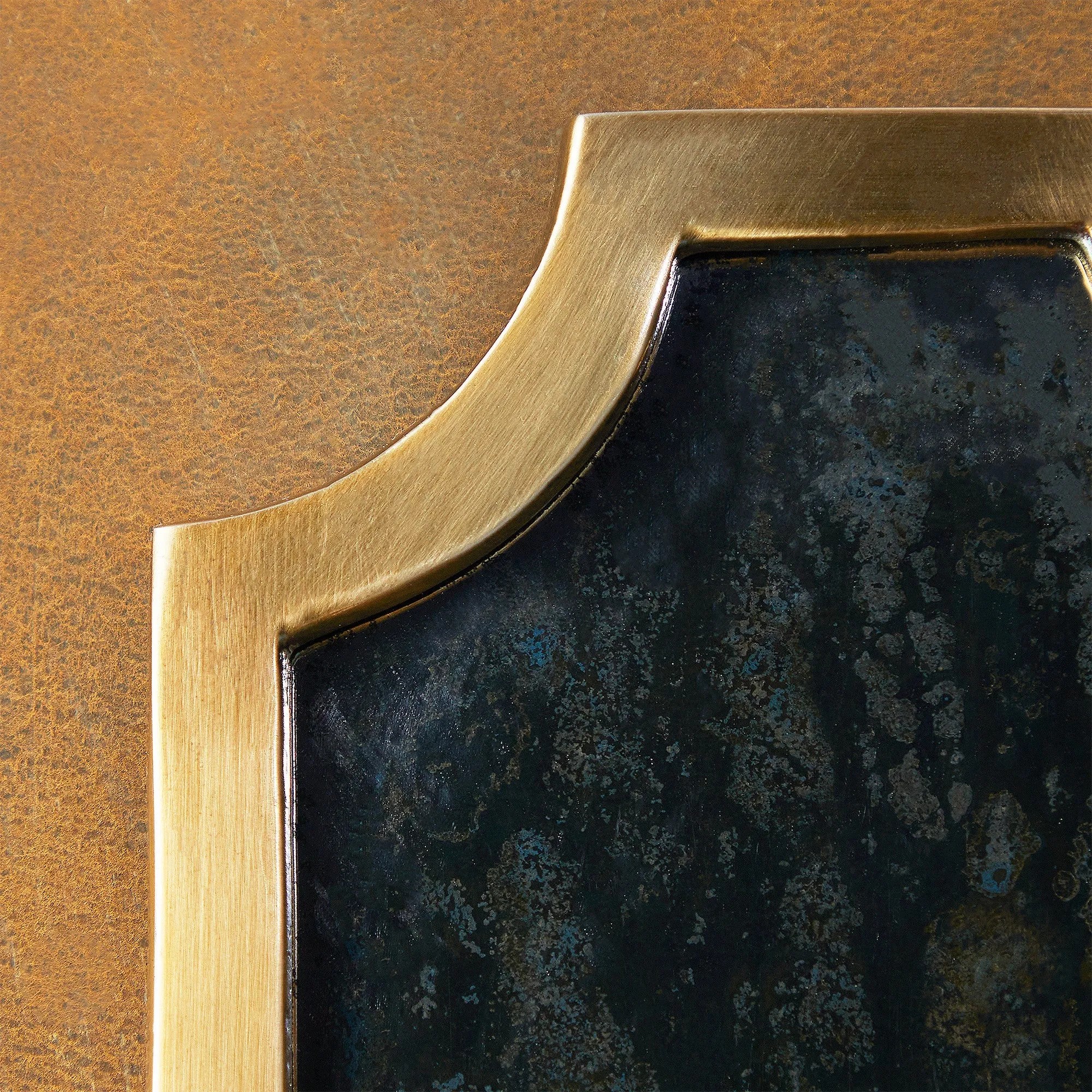 Kite wall mounted candle holder in antiqued brass