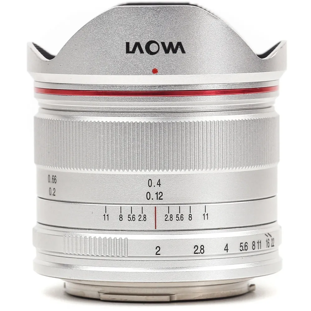Laowa 7.5mm f/2 MFT Lens for Micro Four Thirds | Ultralight Version, Silver