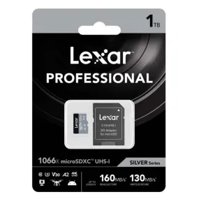 Lexar Professional Silver 1TB microSDXC UHS-I 160MB/s Memory Card - V30