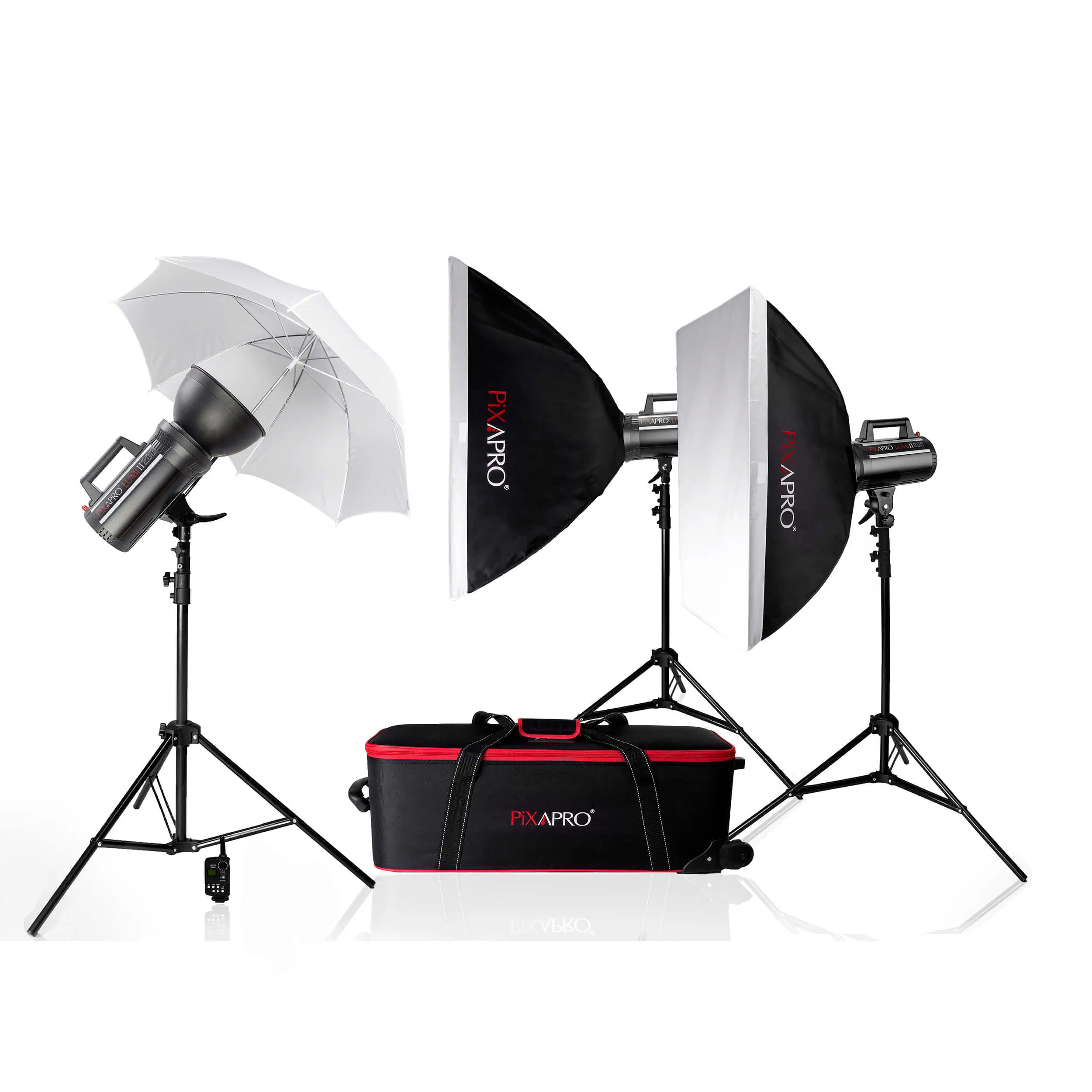 LUMI 200 II 600Ws Three Head Kit with Trigger (200/200/200)