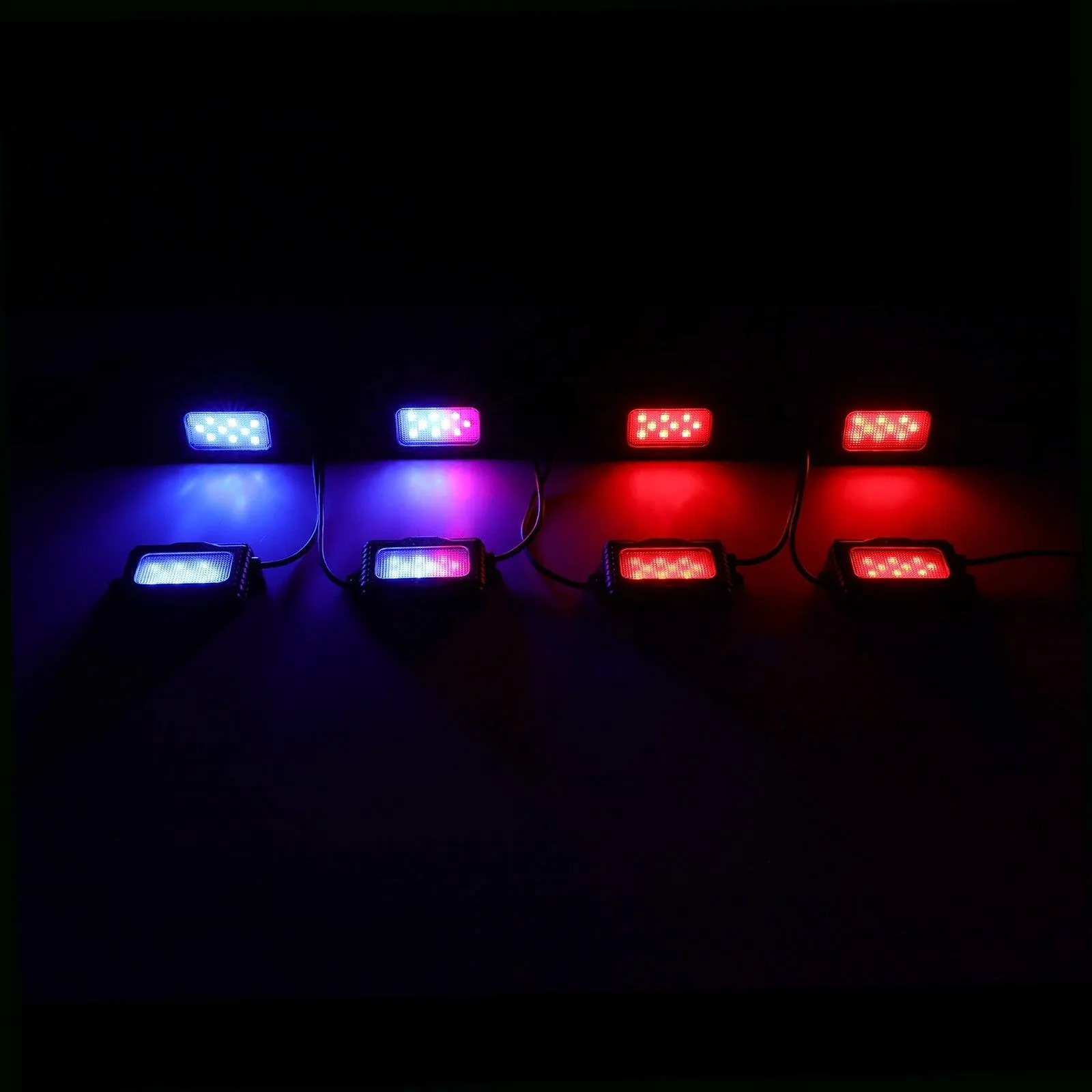 Magic Dream Color RGB LED Rock Lights Kit with Bluetooth APP Control, Multicolor Chasing Neon Underglow Lights for ATV UTV