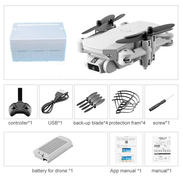 Mini Drone With Camera 4K HD WIFI Camera Follow Me Quadcopter Professional Long Battery Life