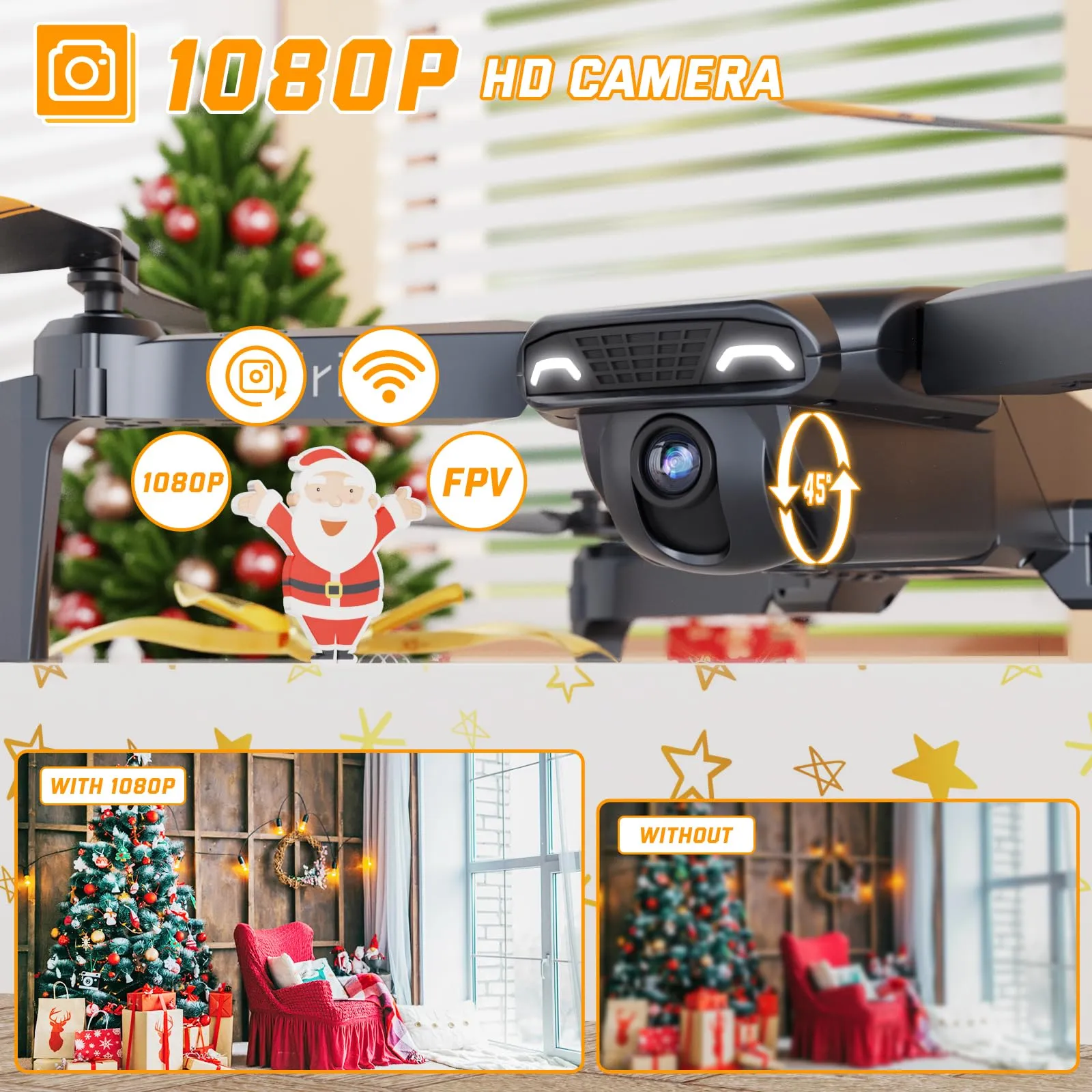 Mini Drone with Camera for Kids and Adults