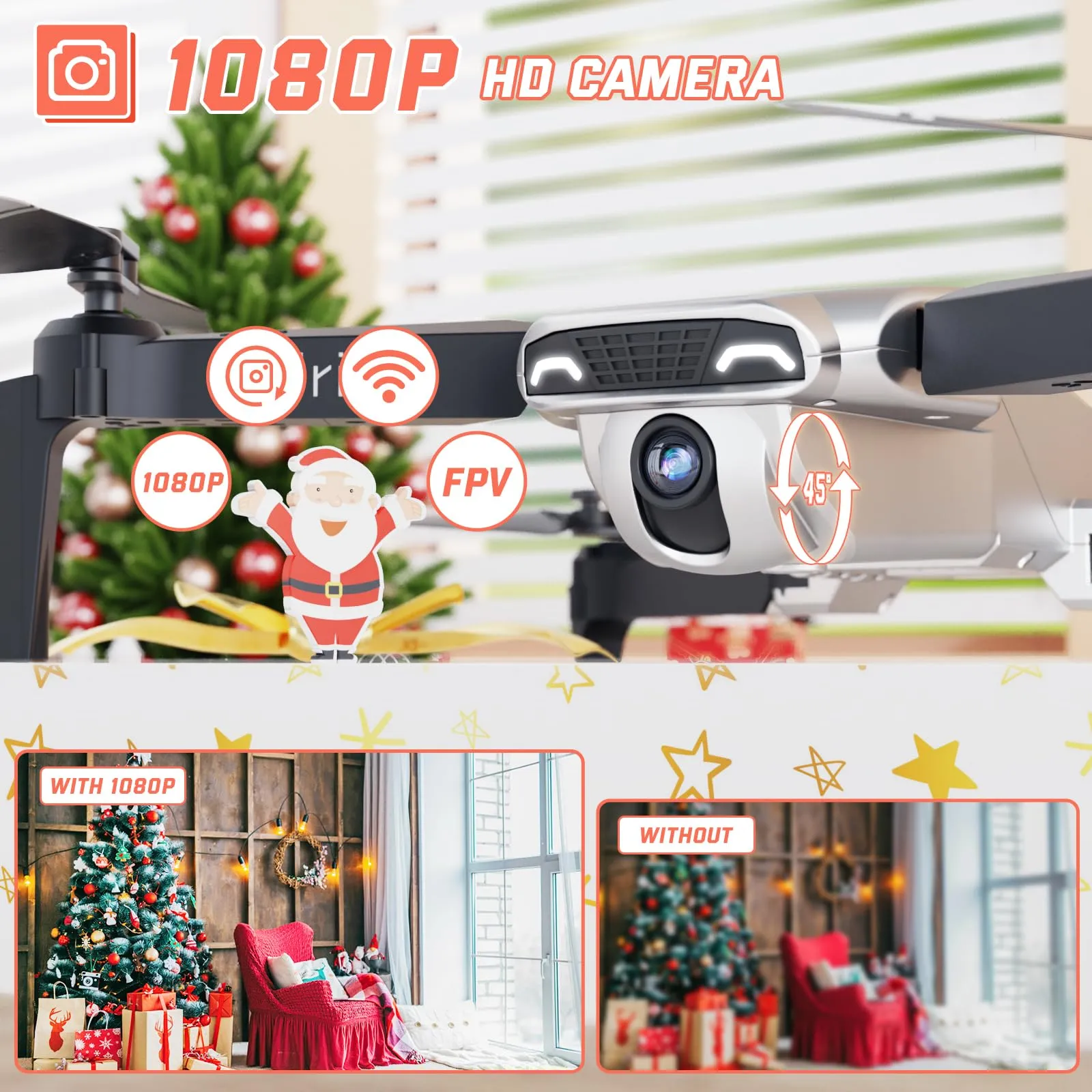 Mini Drone with Camera for Kids and Beginners