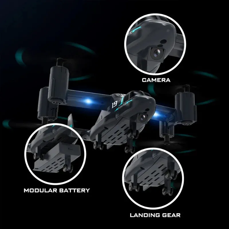 Mini Remote Control Drone for Kids Land Air Mode Aircraft with Hd