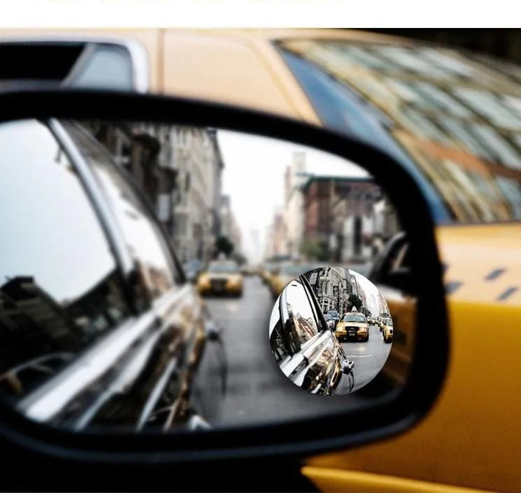 Model: Single pack - Car borderless small round mirror 360 degree